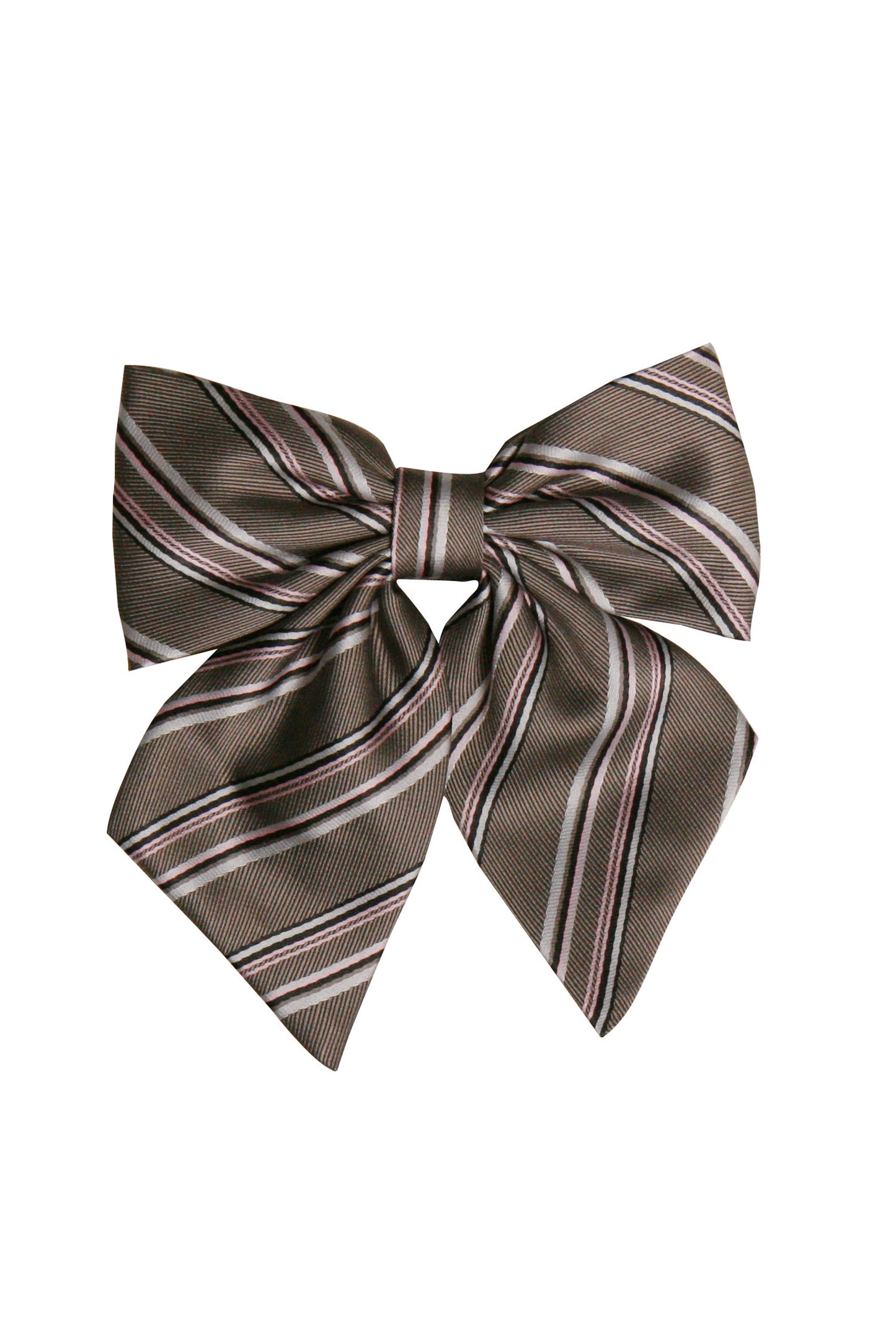 コスプレ小物 TeensEver 制服 柄リボン レディース フリーサイズ エンジ/グレー&ピンク 【クリアストーン】