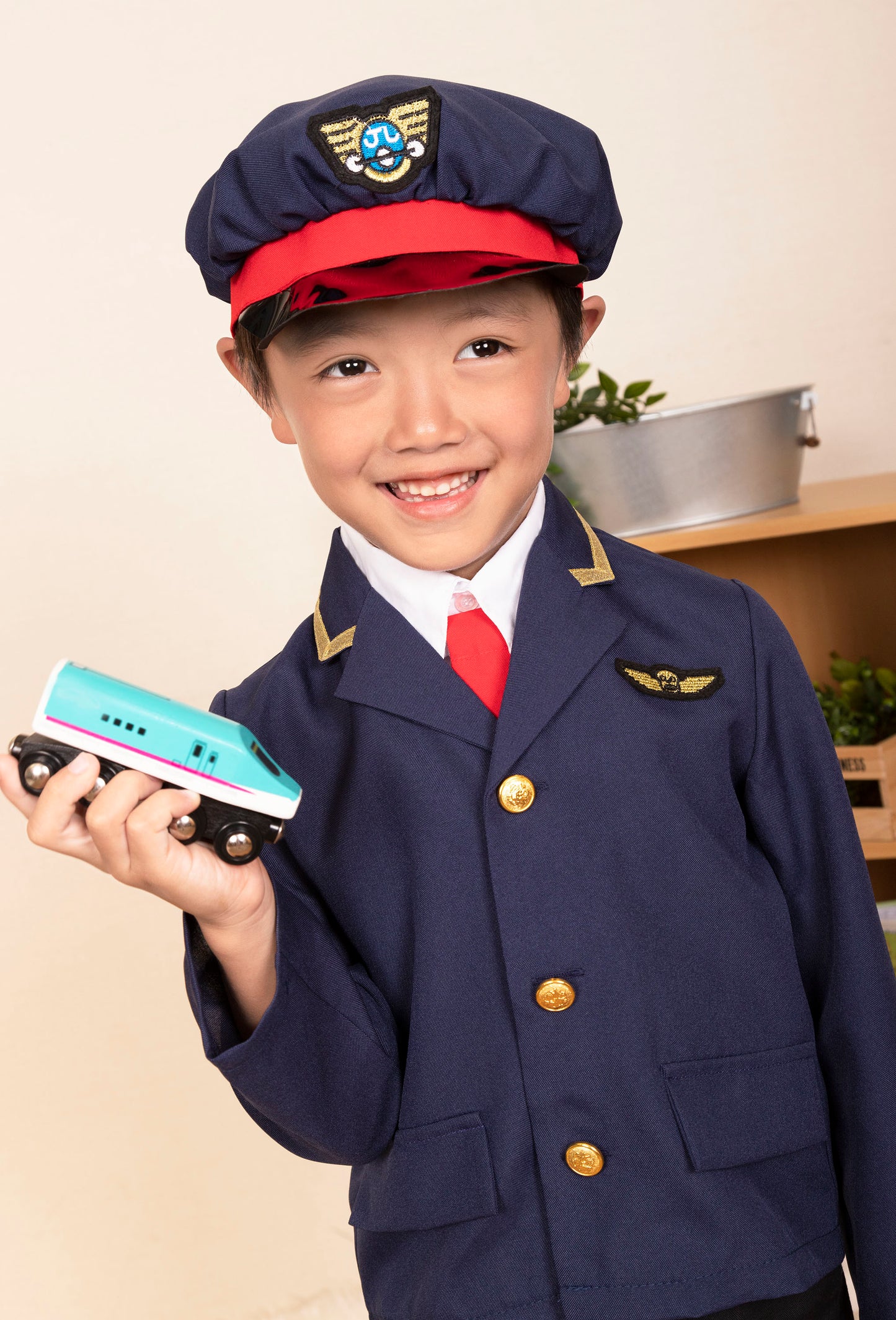 コスプレ キッズ こども 子供 運転手 キッズジョブ 運転手さん 120cm【クリアストーン】