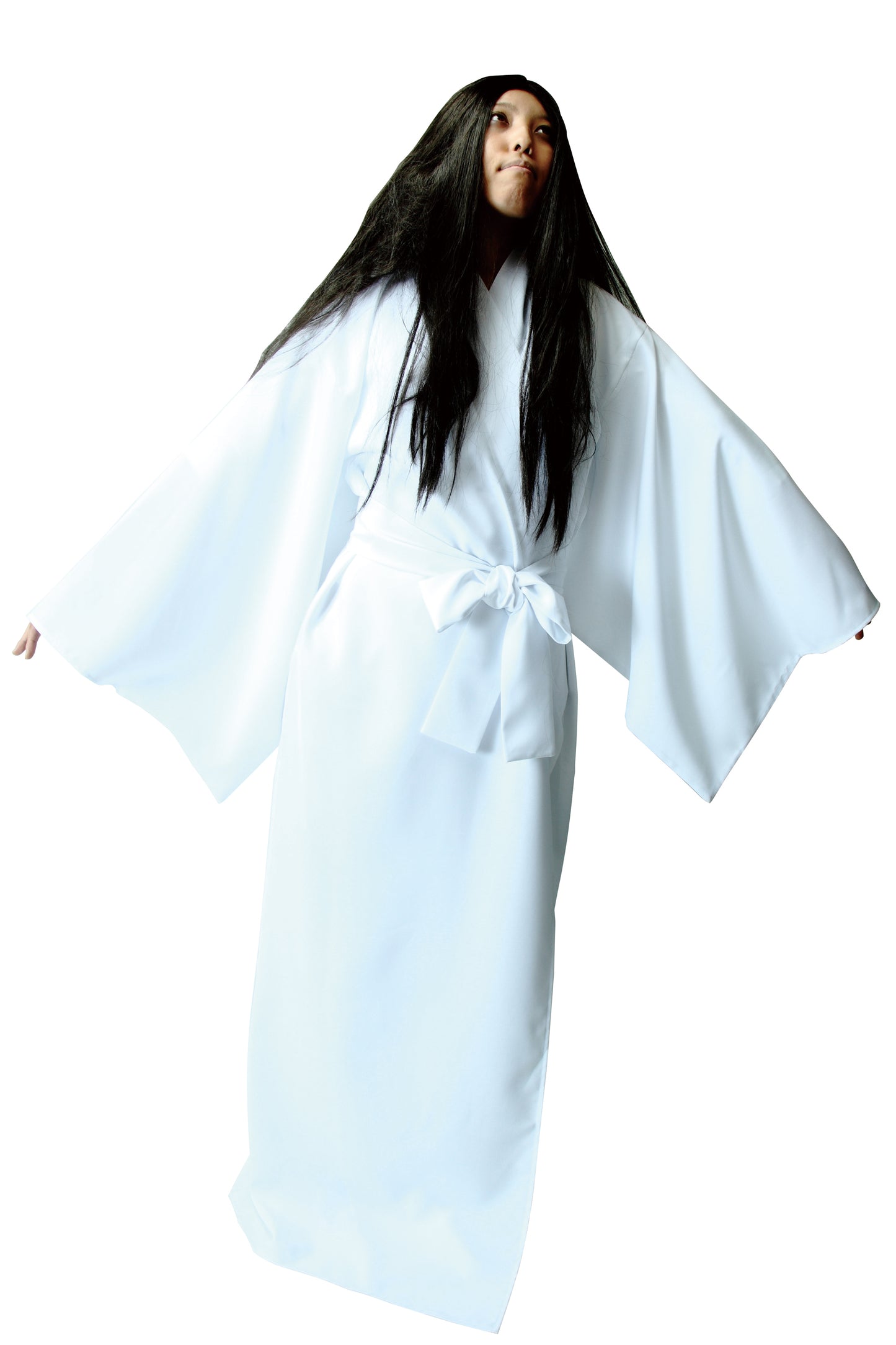 コスプレ ハロウィン 本格 日本の幽霊 ユニセックス ホワイト【クリアストーン】