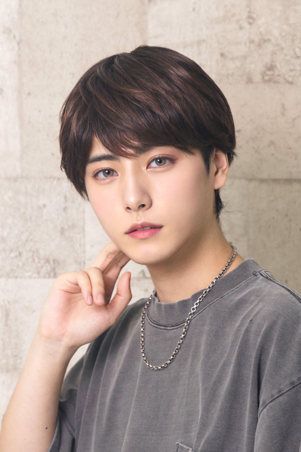 コスプレ小物 ウィッグ WIGGY RICH ナチュラルマッシュ メンズ ブラック/ダークブラウン【クリアストーン】