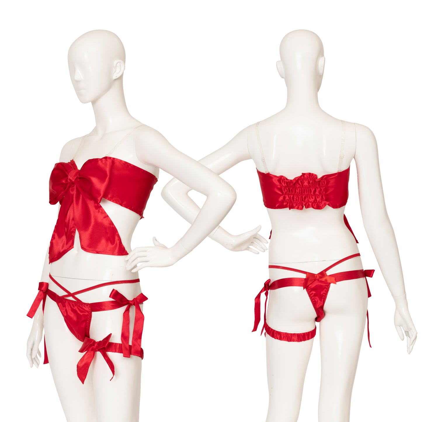 コスプレ ボディストッキング SecretLily プレゼントドール フリーサイズ レディース レッド【クリアストーン】