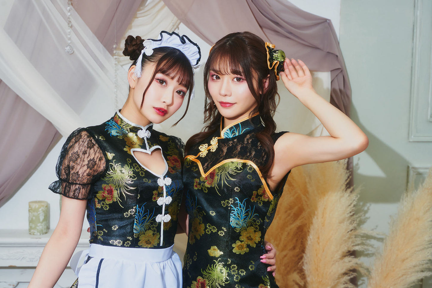 コスプレ メイド GLOWHOLIC ハートチャイナメイド