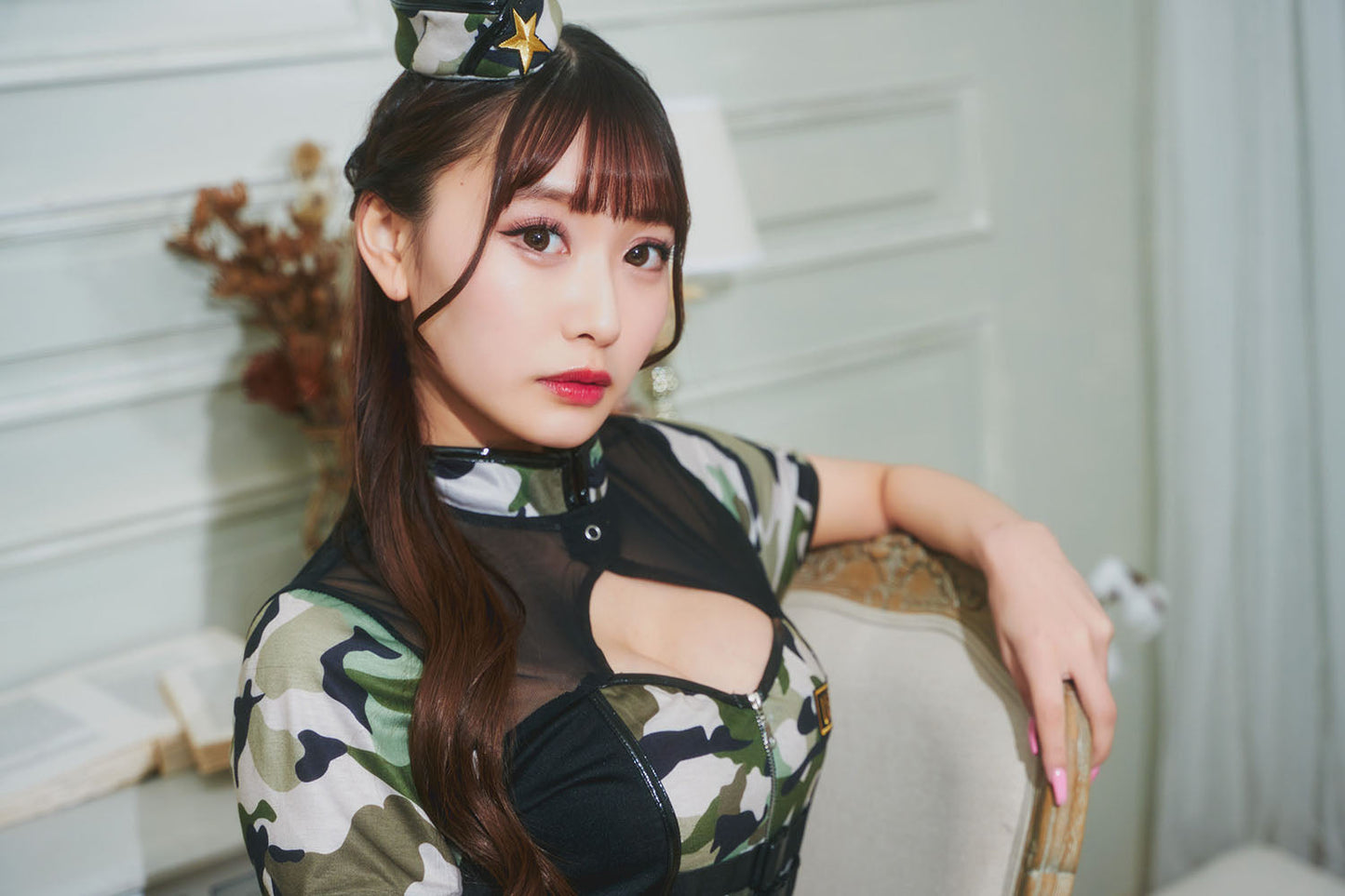 コスプレ 迷彩 GLOWHOLIC コルセットアーミー