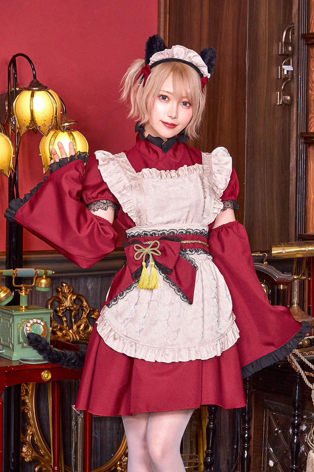 篠崎こころちゃん着用》 コスプレ ハロウィン 和風 ねこ ハイカラ