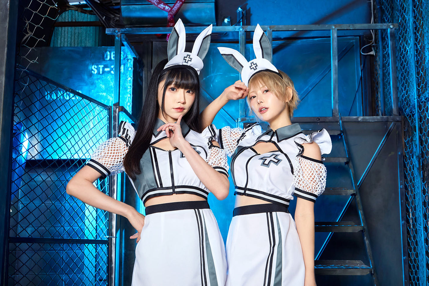 コスプレ ハロウィン うさぎ ナース ニュークラッシュ ラビットナース レディース フリーサイズ ホワイト【クリアストーン】♡