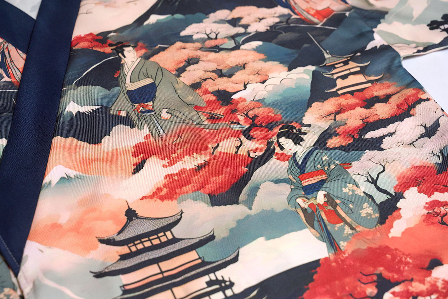 コスプレ 和風 着物 レディース大人 フリーサイズ ブラック/レッド/ネイビー【クリアストーン】♡
