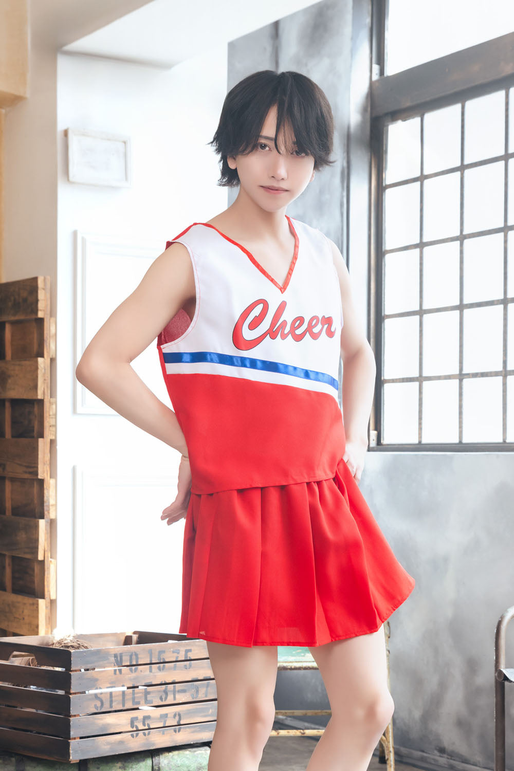 NEW] コスプレ ハロウィン 応援団 ハニーボーイ チアガール ユニ