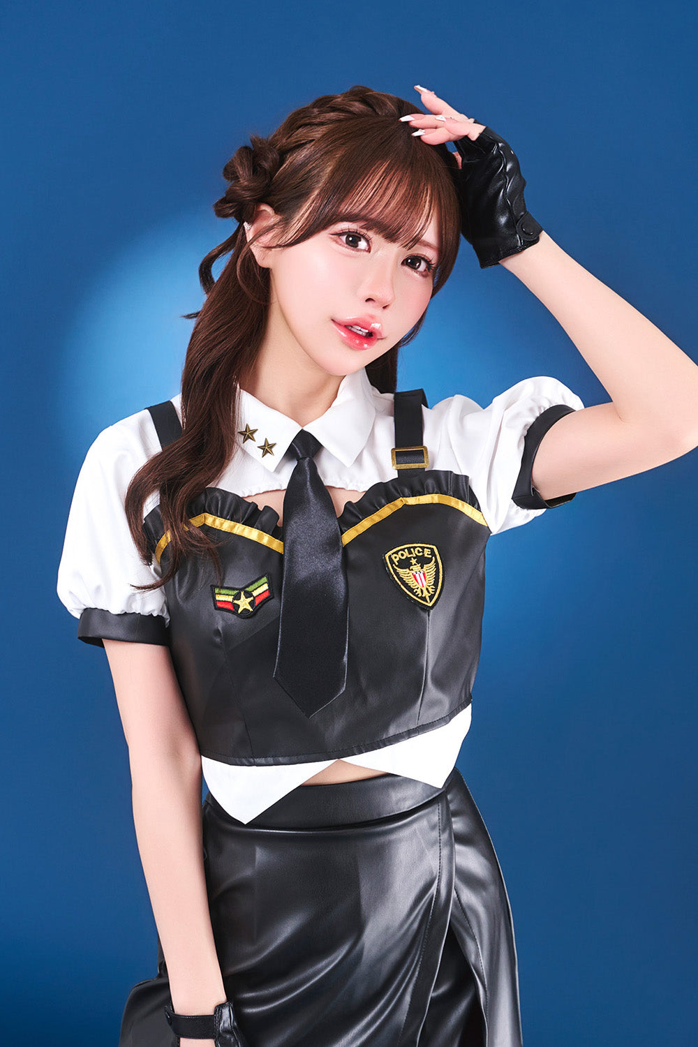 New] コスプレ トッピングトップス ポリスビスチェ レディース