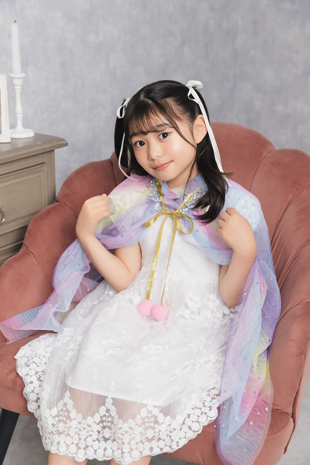 コスプレ小物 ハロウィン ファンタジースターマント キッズ ピンク/ブルー/パープル/レインボー【クリアストーン】