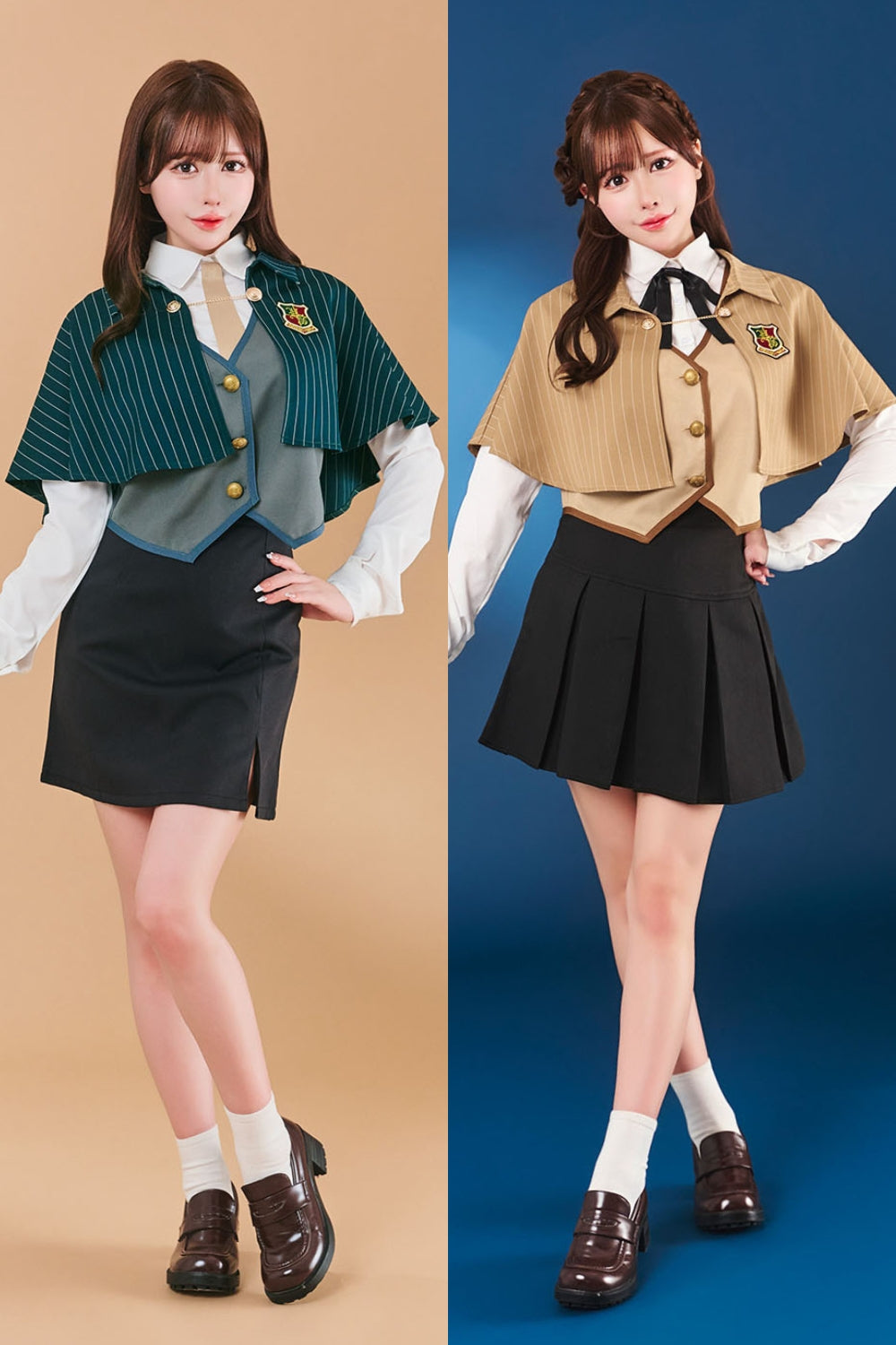 New] コスプレ 制服 トッピングトップス ケープスクール レディース