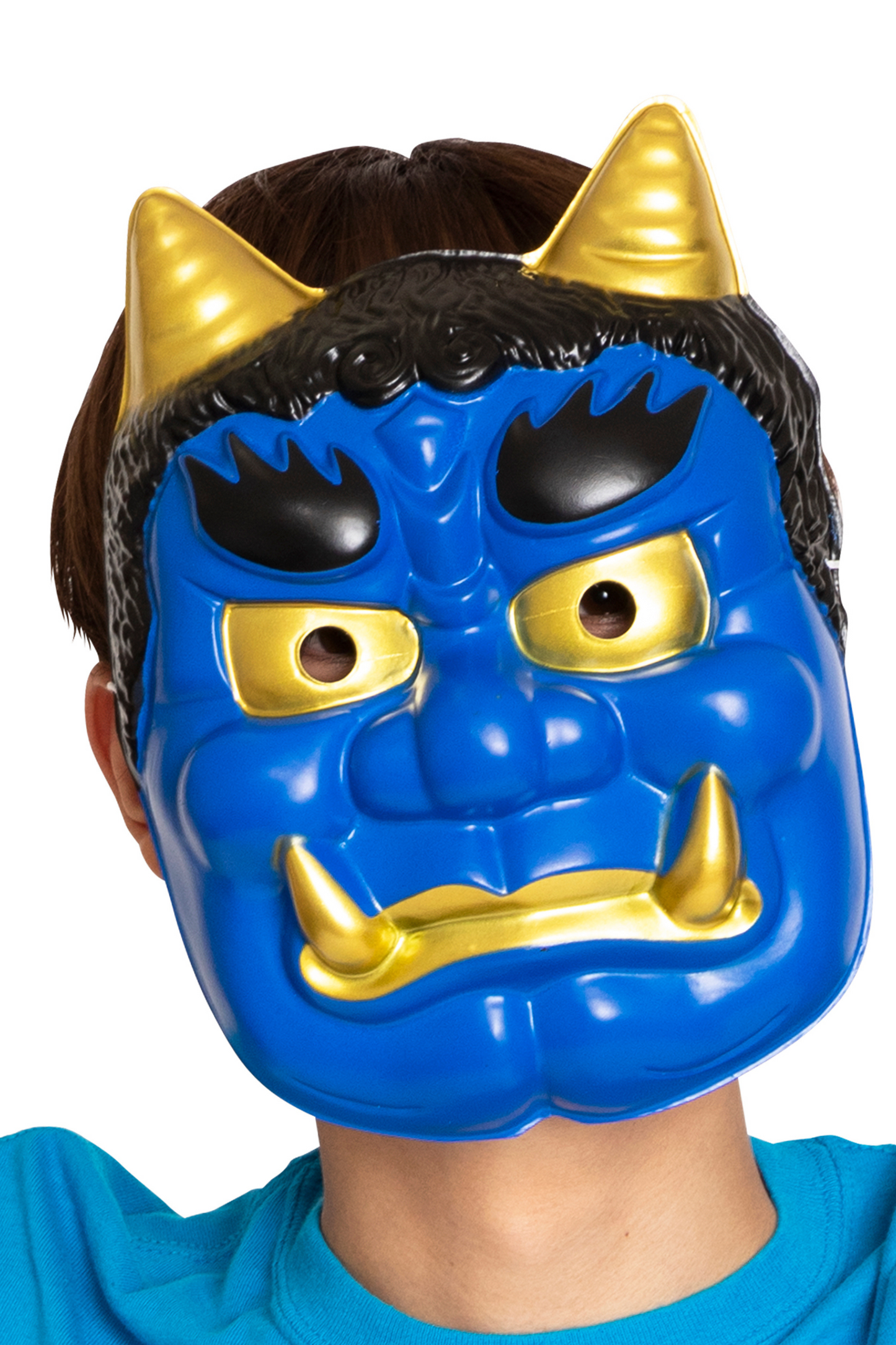 コスプレ 節分 鬼 お面 鬼のお面 ユニセックス フリーサイズ レッド/ブルー 【クリアストーン】