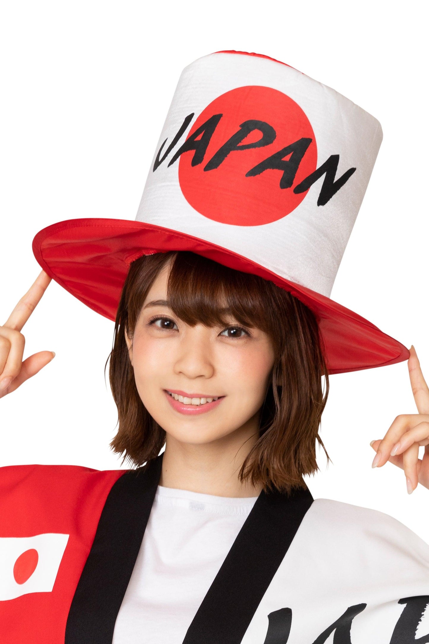 応援グッズ 応援 スポーツ 日本 かぶりもの 被り物 帽子 JAPANシルクハット ユニセックス フリーサイズ ホワイト 【クリアストーン】 - clearstone(クリアストーン)公式オンラインストア