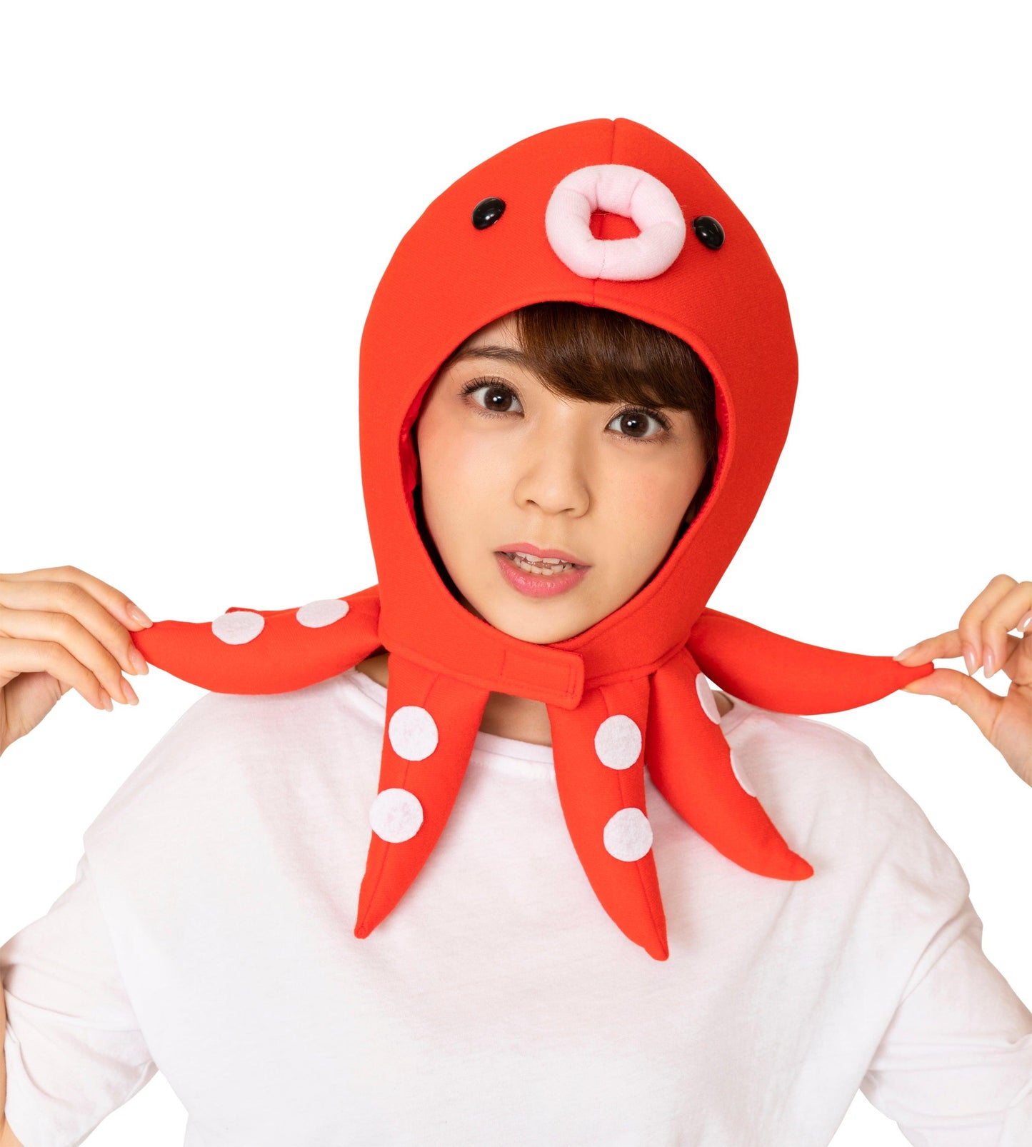 コスプレ小物 ハロウィン かぶりもの 被り物 たこ かぶりもん タコのかぶりもの ユニセックス フリーサイズ レッド 【クリアストーン】 - clearstone(クリアストーン)公式オンラインストア