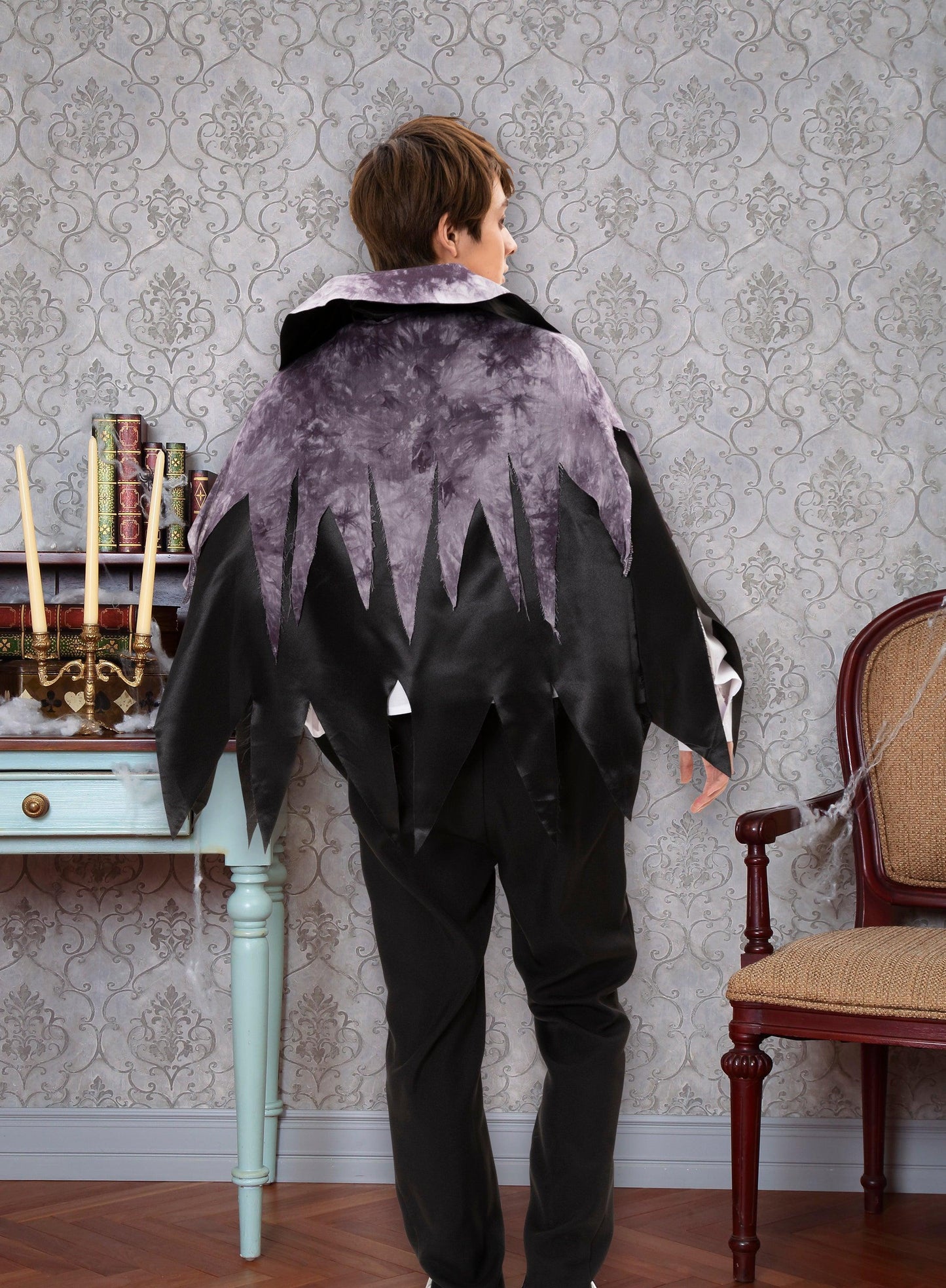 コスプレ ハロウィン ドラキュラ ヴァンパイア 吸血鬼 ゴースト ゴシック ゴシックドラキュラ伯爵 メンズ フリーサイズ ブラック 【クリアストーン】 - clearstone(クリアストーン)公式オンラインストア