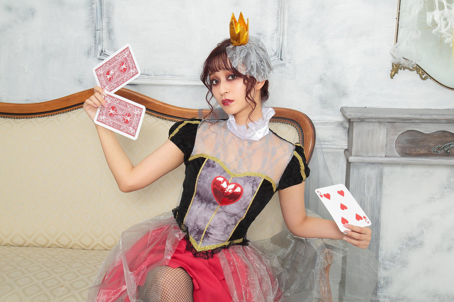 コスプレ ハロウィン ハートの女王 女王 不思議の国のアリス ゴースト ゴシック ゴシッククイーン レディース フリーサイズ レッド 【クリアストーン】 - clearstone(クリアストーン)公式オンラインストア