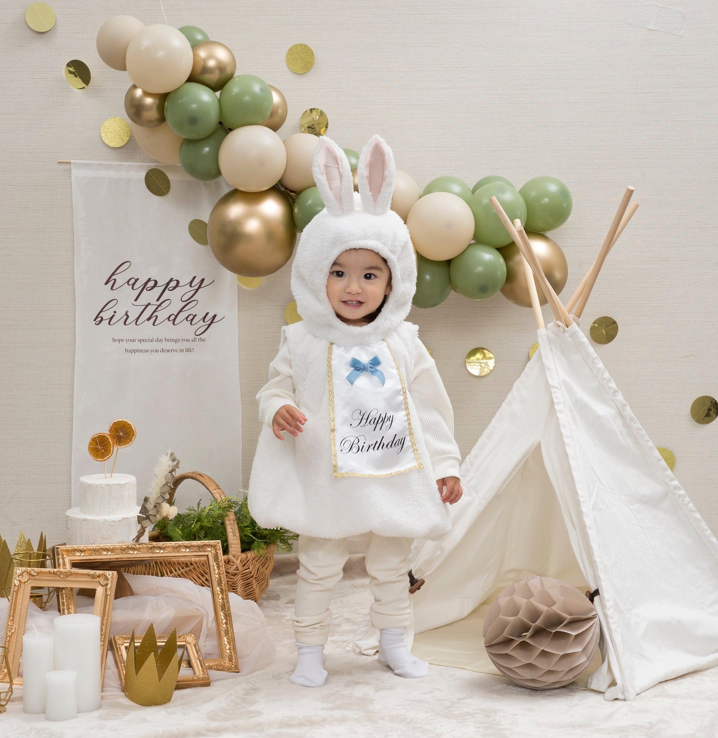 コスプレ ハロウィン 着ぐるみ うさぎ バニー アニマル 誕生日 ハッピーバースデー マシュマロベビー バースデーラパン ベビー 80cm ホワイト【クリアストーン】 - clearstone(クリアストーン)公式オンラインストア