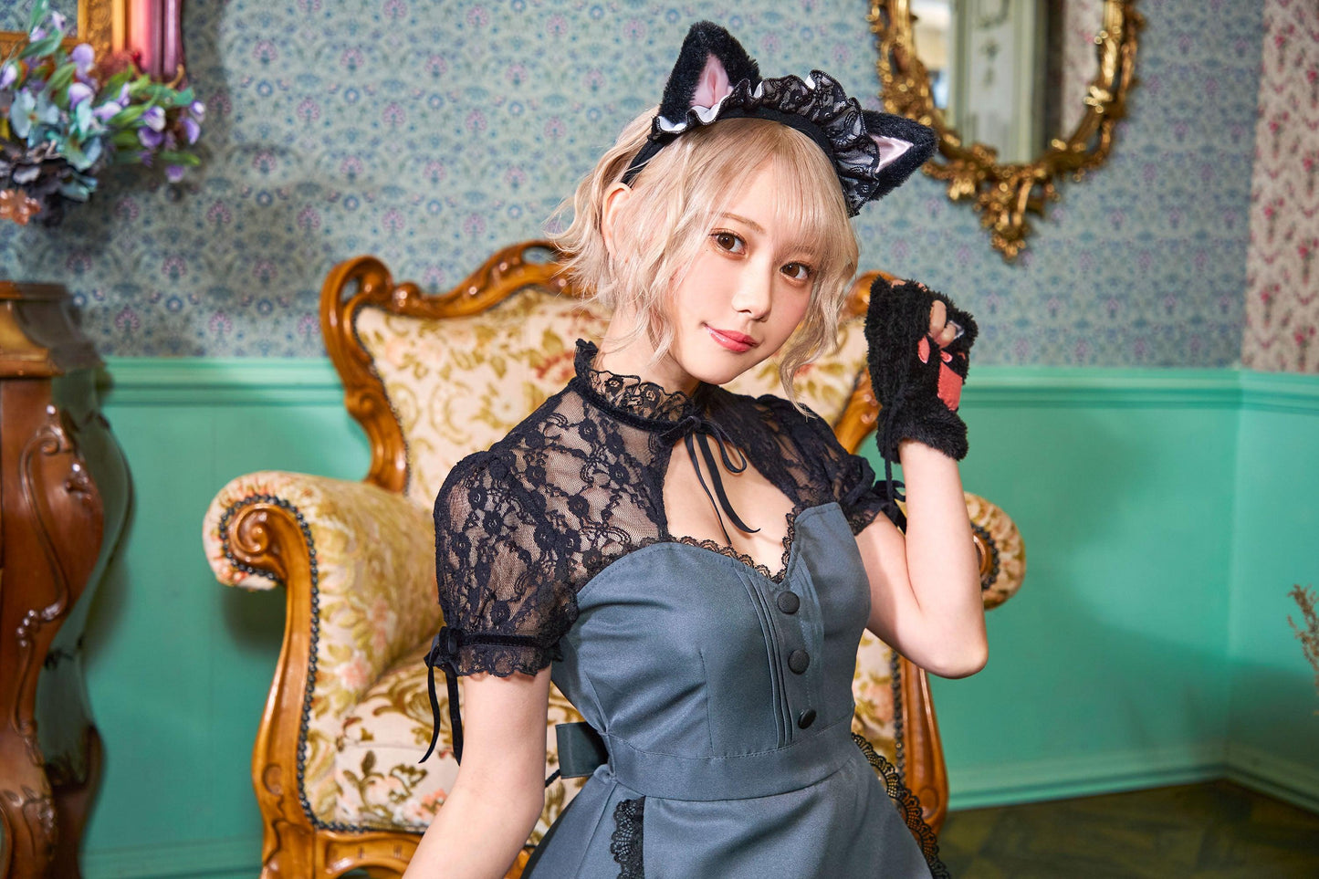 コスプレ ハロウィン ねこ メイド レディアニマル メイド×猫 レディース フリーサイズ グレー【クリアストーン】 - clearstone(クリアストーン)公式オンラインストア