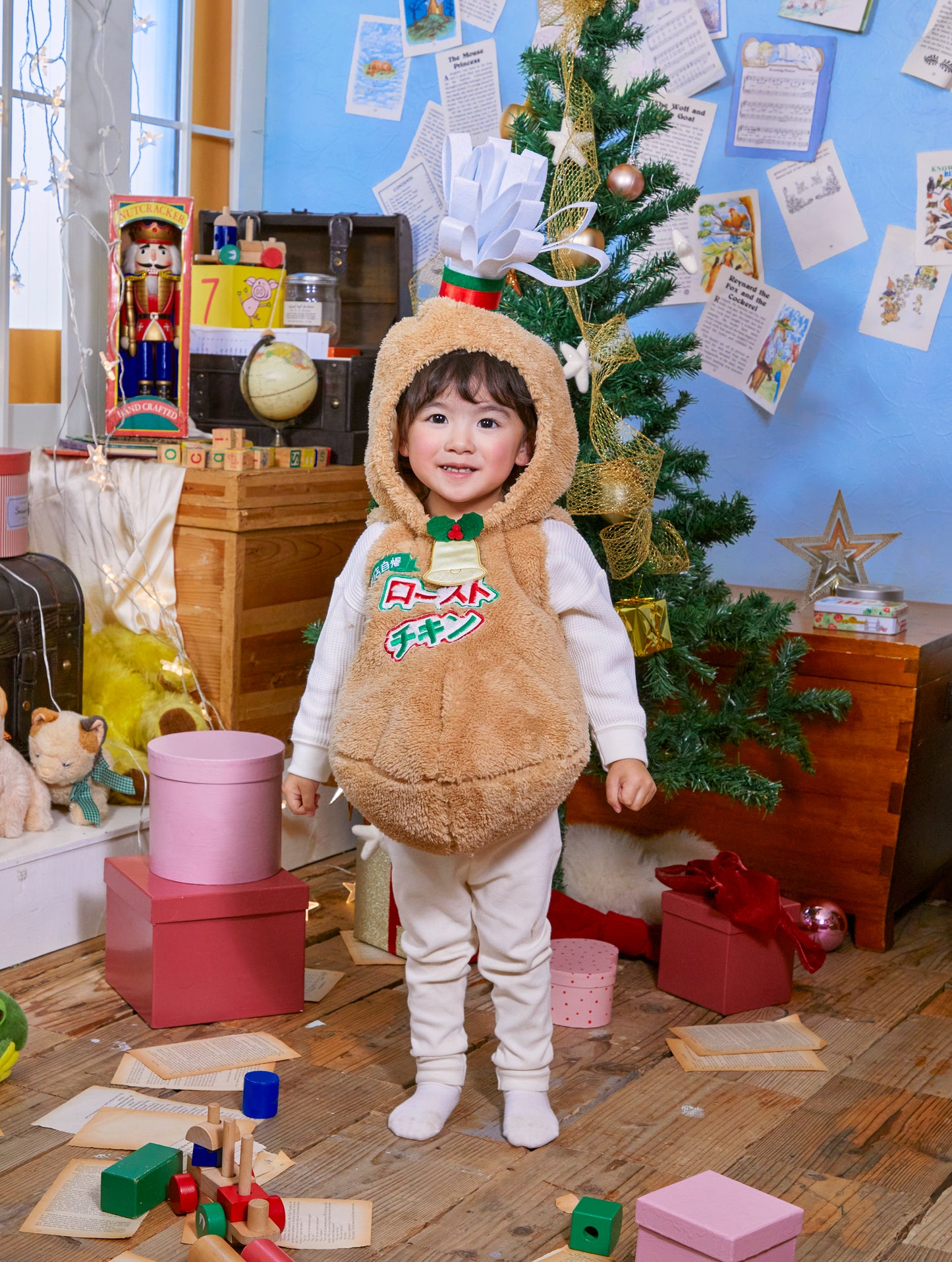 コスプレ クリスマス チキン ローストチキン マシュマロベビー マシュマロチキン ベビー 80cm ブラウン 【クリアストーン】