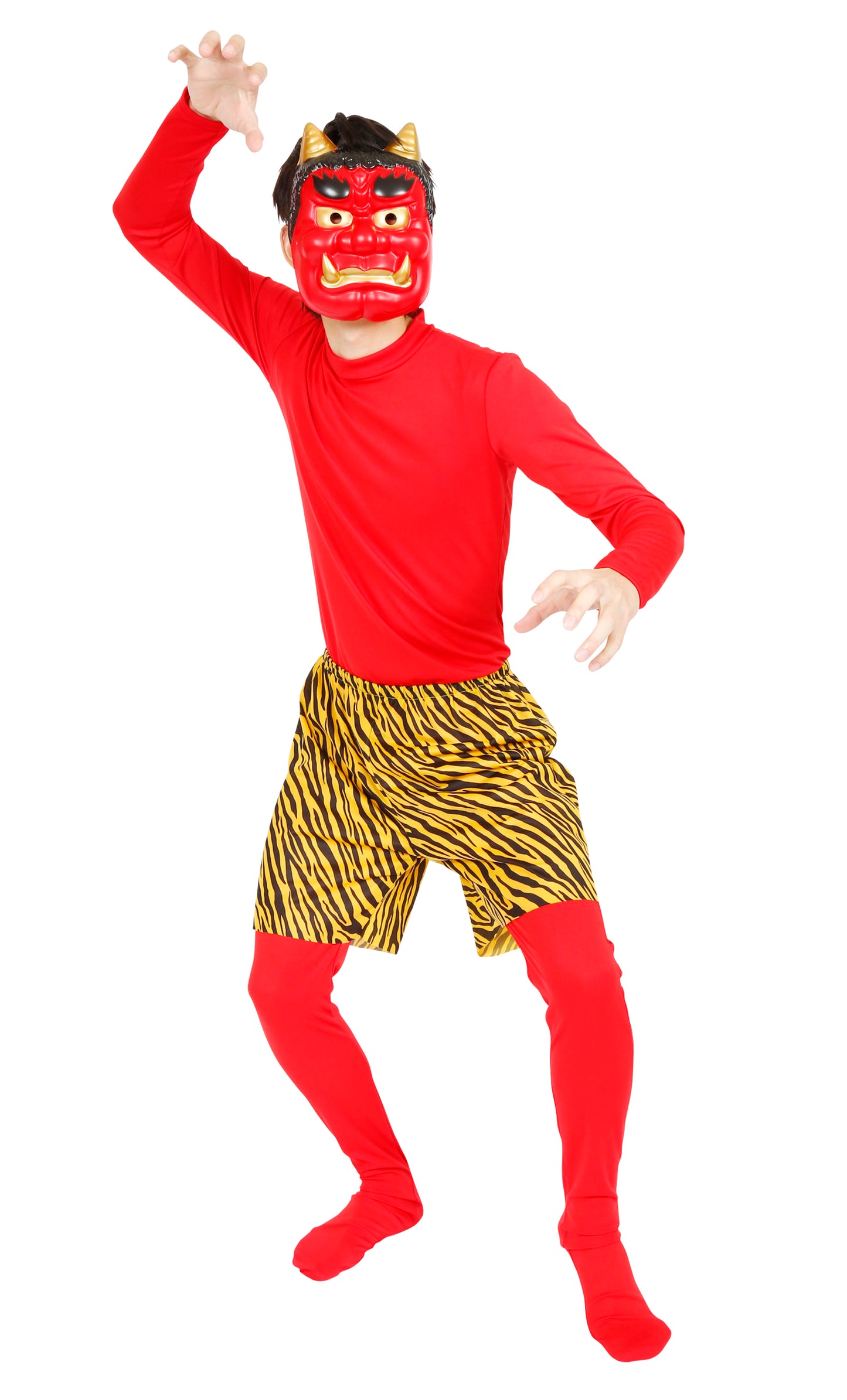 コスプレ 節分 鬼 オレの鬼パンツ ユニセックス フリーサイズ イエロー【クリアストーン】