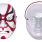 [New] コスプレ小物 人物 人型 お面 和風お面 小面/ひょっとこ/おかめ/相撲/写楽男子/筋隈/だるま ユニセックス フリーサイズ ホワイト/ペールオレンジ/レッド 【クリアストーン】