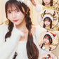 [New] コスプレ小物 クリスマス 帽子/カチューシャ ユニセックス フリーサイズ レッド/グリーン/ブラウン 【クリアストーン】