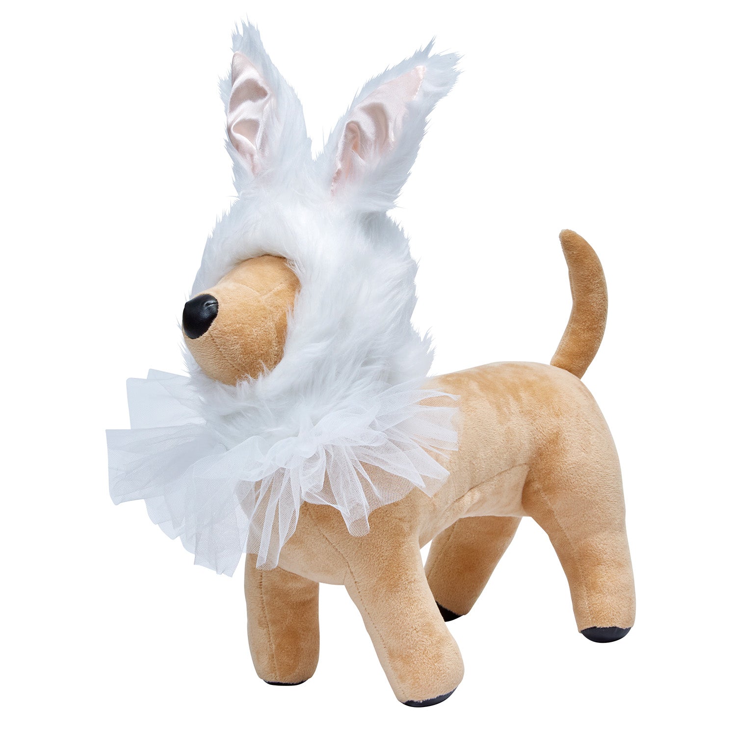 犬猫用 コスプレ ハロウィン うさぎかぶりもの&ラフカラー ペット 犬