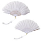 [New] コスプレ小物 チャイナ レース羽扇子 ユニセックス ホワイト/ブルー/レッド/ブラック【クリアストーン】