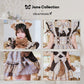 [New] 《JamsCollection着用》コスプレ リリパレ アニマル わんわんチェックメイド レディース フリーサイズ ブラウン【クリアストーン】♡