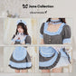 [New] 《JamsCollection着用》コスプレ リリパレ ロマンスナースメイド レディース フリーサイズ ピンク/ブルー【クリアストーン】♡