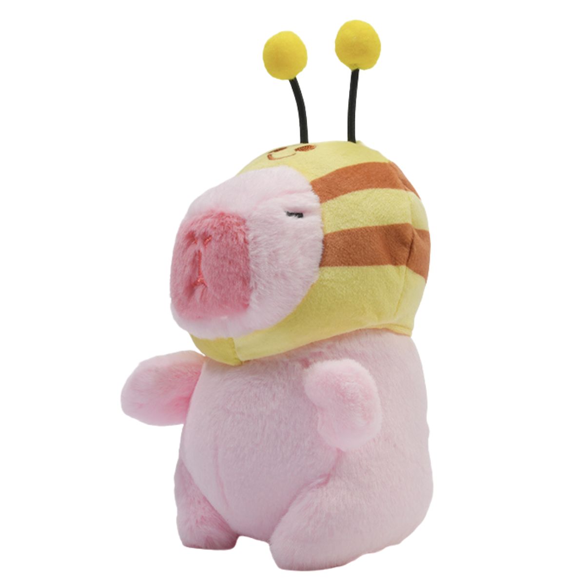 [NEW] ぬいぐるみ キーホルダー カピバラ チャビマル ノーマルタイプ ブラウン/ピンク【クリアストーン】