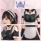 コスプレ ハロウィン ヤムヤムヤミー 憂鬱メイド レディース フリーサイズ ブラック【クリアストーン】