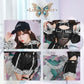 [New] コスプレ ルミパピエ 白ヒョウSWAT レディース フリーサイズ ブラック 【クリアストーン】♡