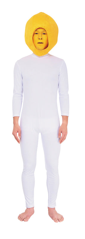 コスプレ ハロウィン かぶりもの めちゃめちゃレモン メンズ イエロー【クリアストーン】