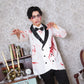 コスプレ ハロウィン スプラッターグルーム メンズ フリーサイズ ホワイト【クリアストーン】