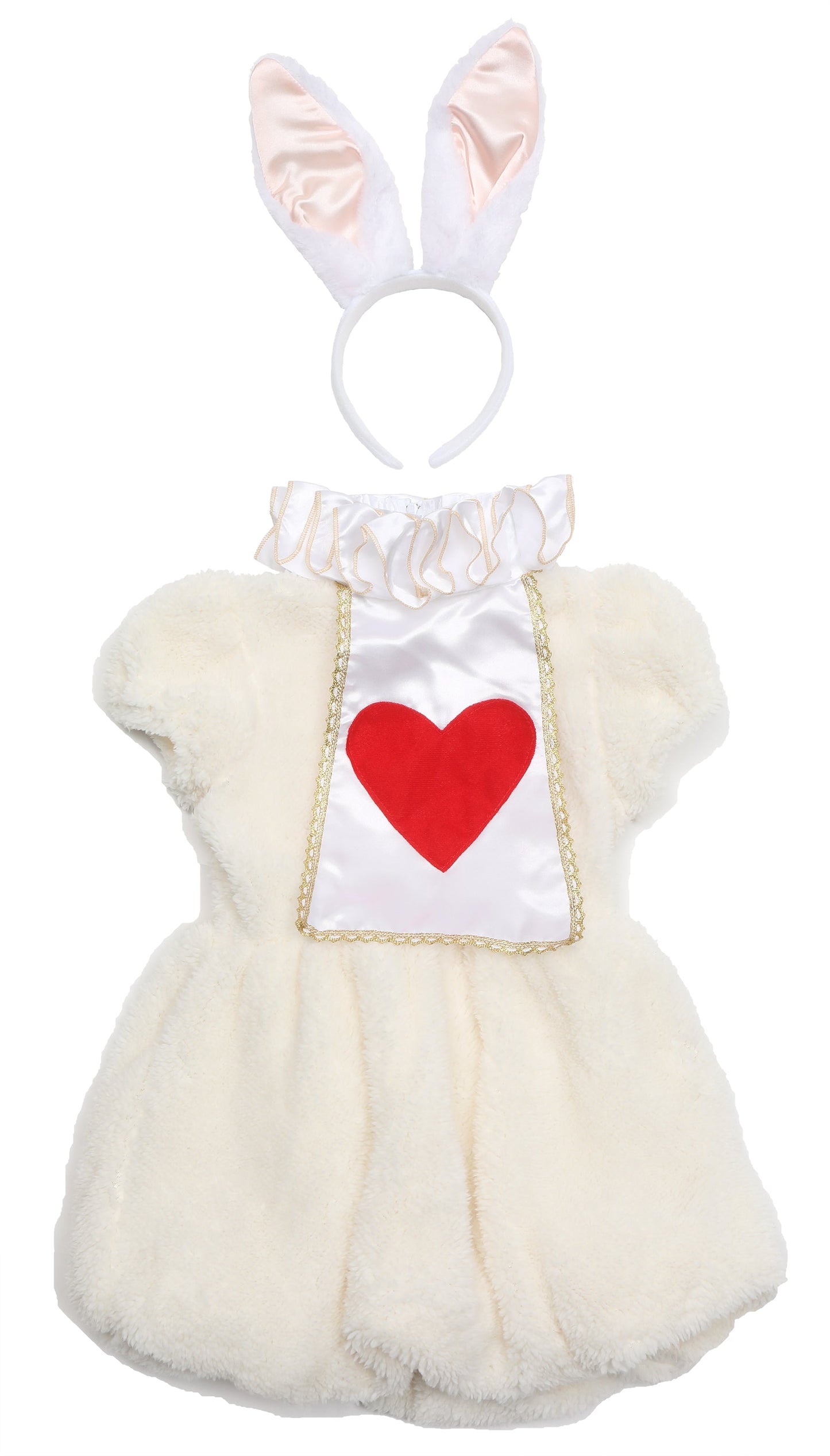 コスプレ キッズ こども うさぎ ハロウィン ワンダーラビットガール 100cm/120cm/140cm ホワイト【クリアストーン】