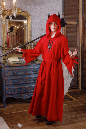 ≪スタンミさん着用≫ コスプレ 仮装 ハロウィン デビルローブ メンズ