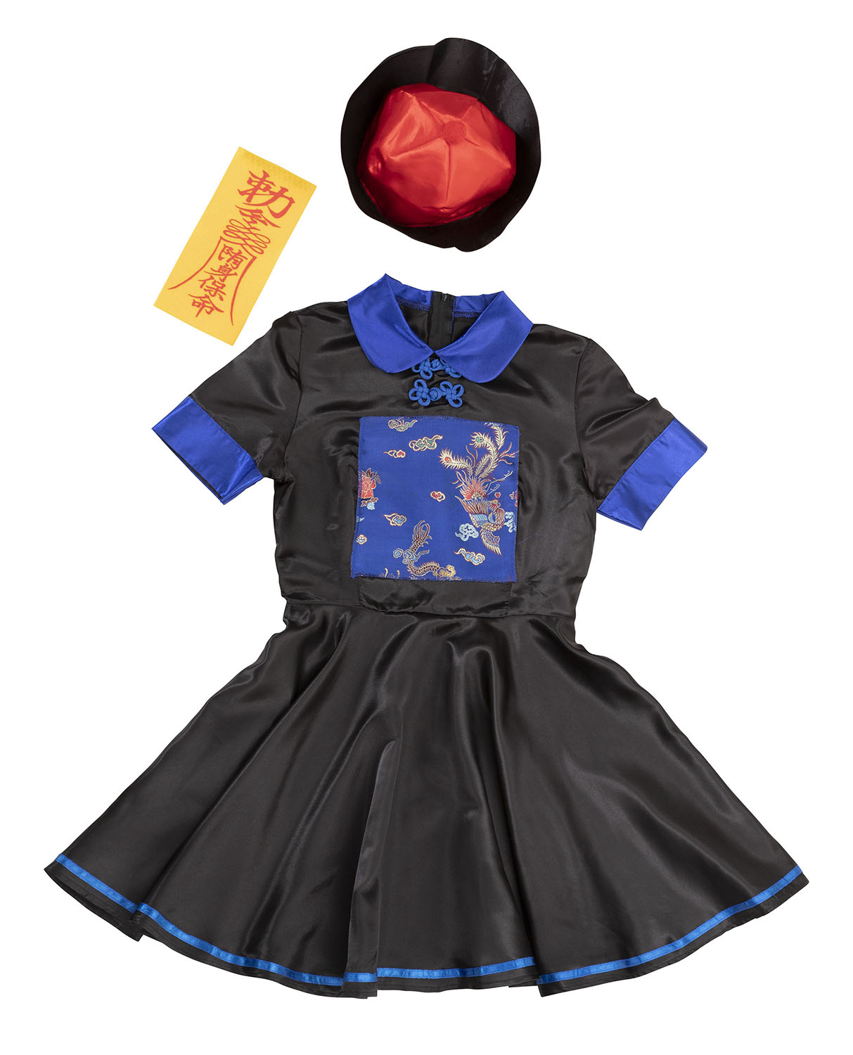 コスプレ キョンシー ハロウィン キョンシーガール レディース フリーサイズ ブルー【クリアストーン】♡