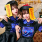 コスプレ キョンシー ハロウィン キョンシーガール レディース フリーサイズ ブルー【クリアストーン】♡