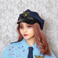 コスプレ ハロウィン ポリス 血糊 血のり ブラッディ ブラッディポリス レディース フリーサイズ ブルー 【クリアストーン】♡