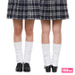 制服 ルーズソックス 靴下 TeensEver レディース 50cm/80cm/100cm/120cm ホワイト【クリアストーン】