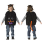 コスプレ キッズ こども 黒猫 ねこ アニマル ハロウィン スマイルキャット 120cm ブラック【クリアストーン】