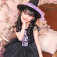 コスプレ キッズ こども 魔女 ハロウィン ノワールウィッチ 女の子 120cm/140cm ブラック 【クリアストーン】