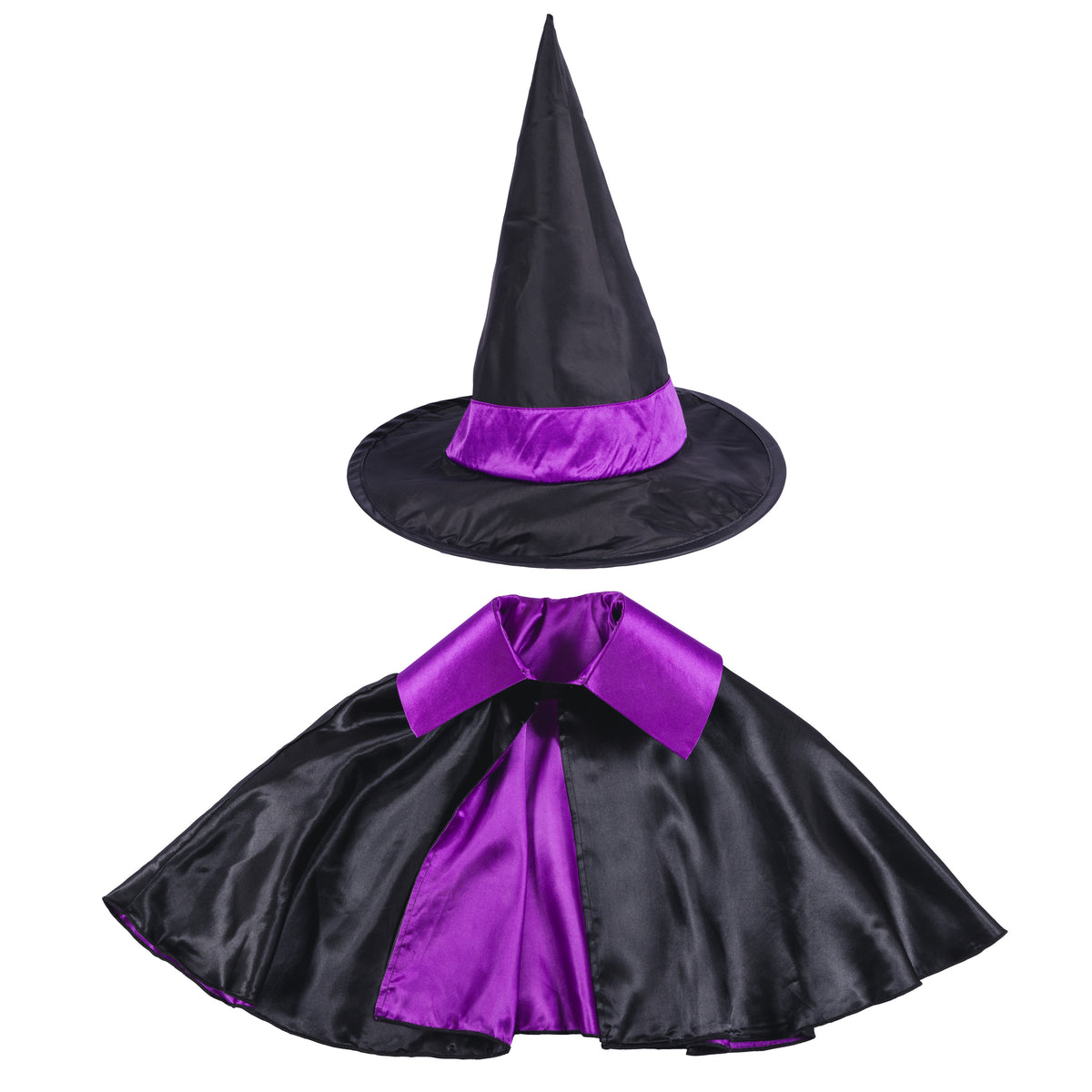 [New] コスプレ ハロウィン 2カラーリバーシブルマント リバーシブル キッズ ユニセックス パープル/レッド 【クリアストーン】