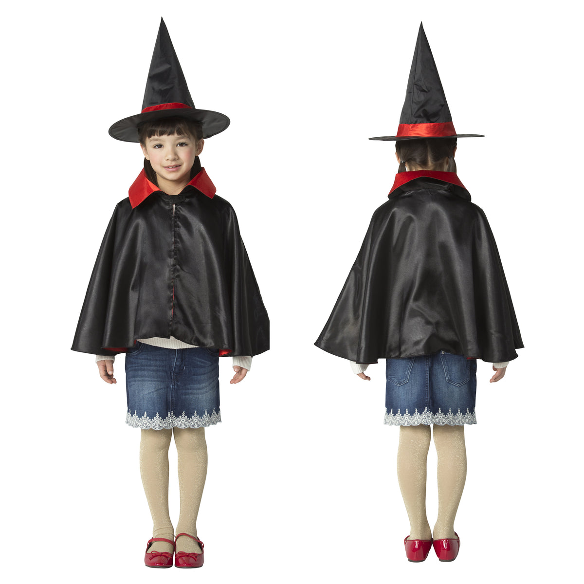[New] コスプレ ハロウィン 2カラーリバーシブルマント リバーシブル キッズ ユニセックス パープル/レッド 【クリアストーン】