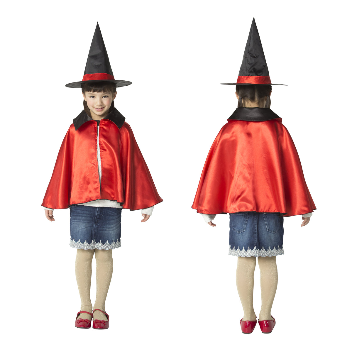 [New] コスプレ ハロウィン 2カラーリバーシブルマント リバーシブル キッズ ユニセックス パープル/レッド 【クリアストーン】