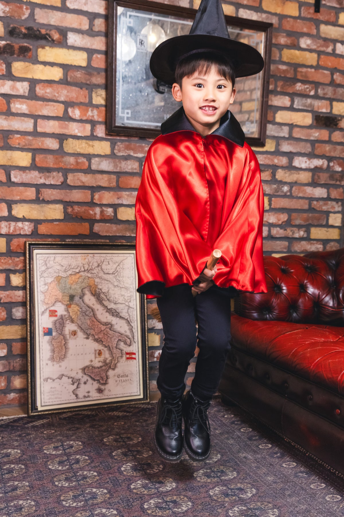 [New] コスプレ ハロウィン 2カラーリバーシブルマント リバーシブル キッズ ユニセックス パープル/レッド 【クリアストーン】