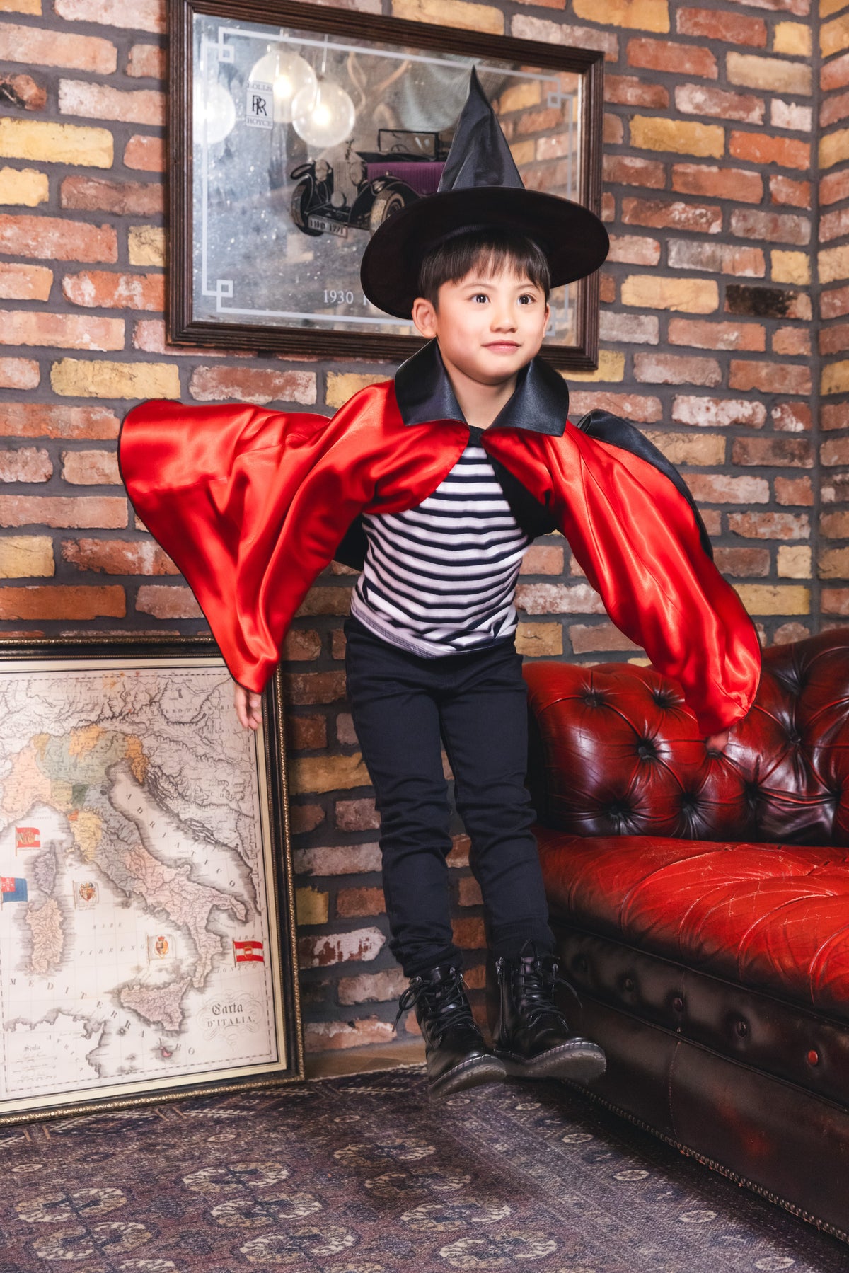 [New] コスプレ ハロウィン 2カラーリバーシブルマント リバーシブル キッズ ユニセックス パープル/レッド 【クリアストーン】