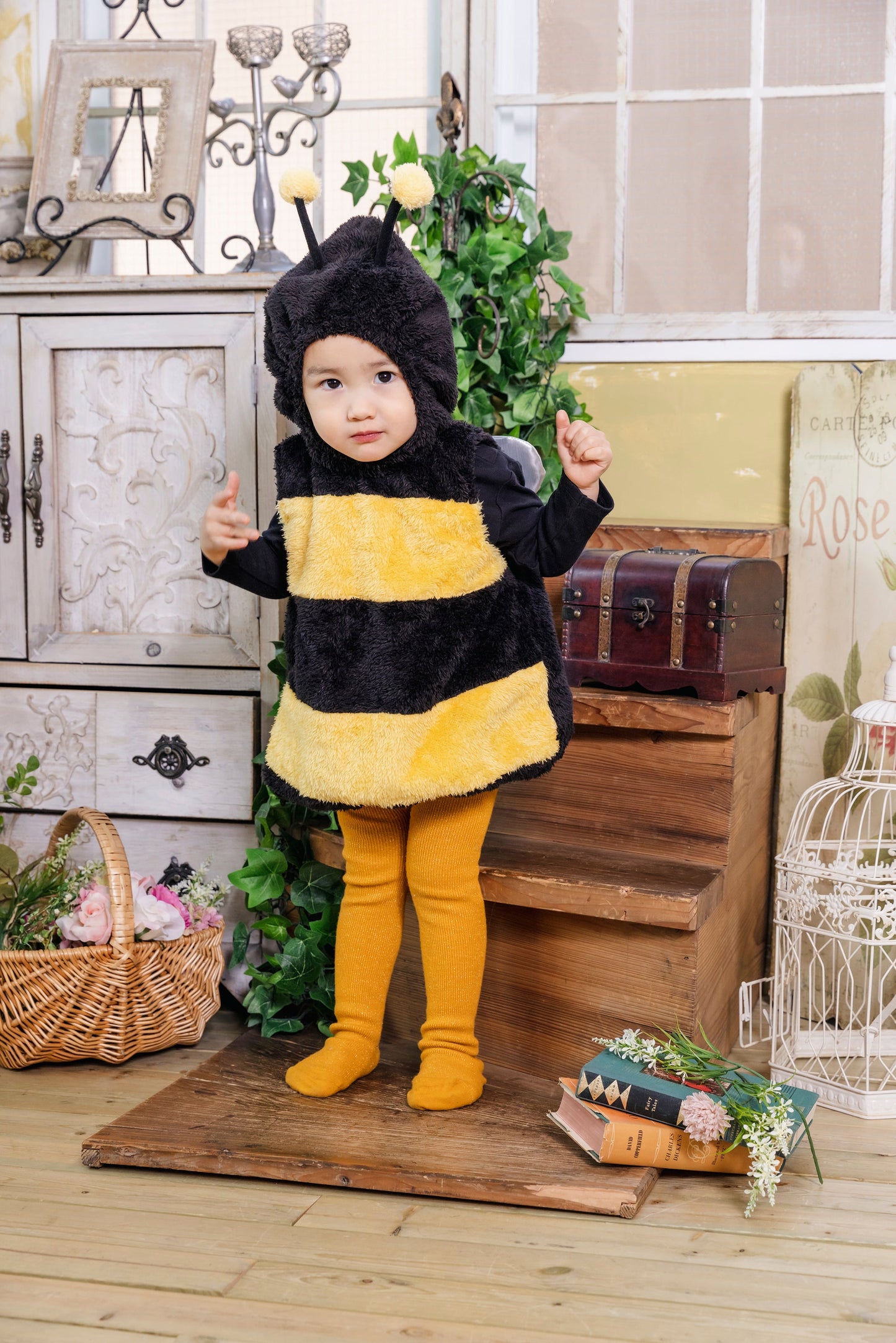 コスプレ 赤ちゃん ハチ マシュマロベビー マシュマロハッチ ベビー 80cm イエロー【クリアストーン】