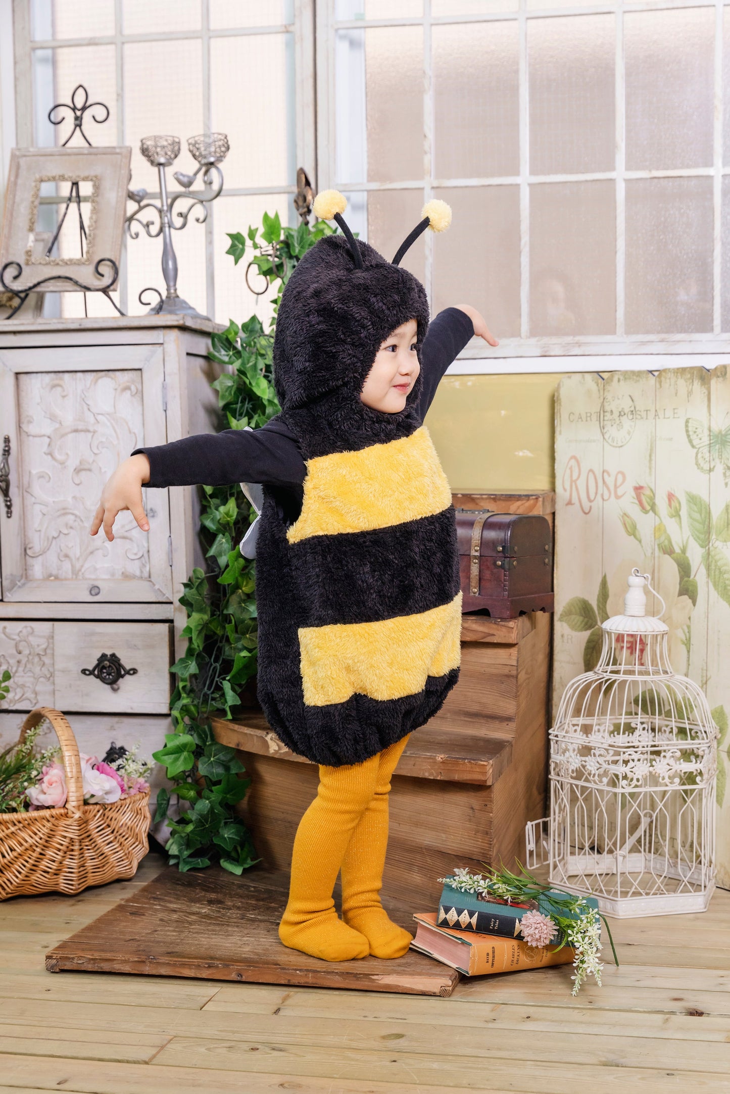 コスプレ 赤ちゃん ハチ マシュマロベビー マシュマロハッチ ベビー 80cm イエロー【クリアストーン】