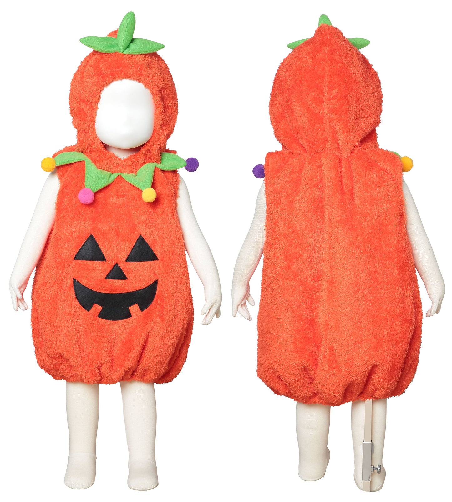 コスプレ 赤ちゃん ジャックオランタン マシュマロベビー マシュマロパンプキン ベビー 80cm オレンジ【クリアストーン】